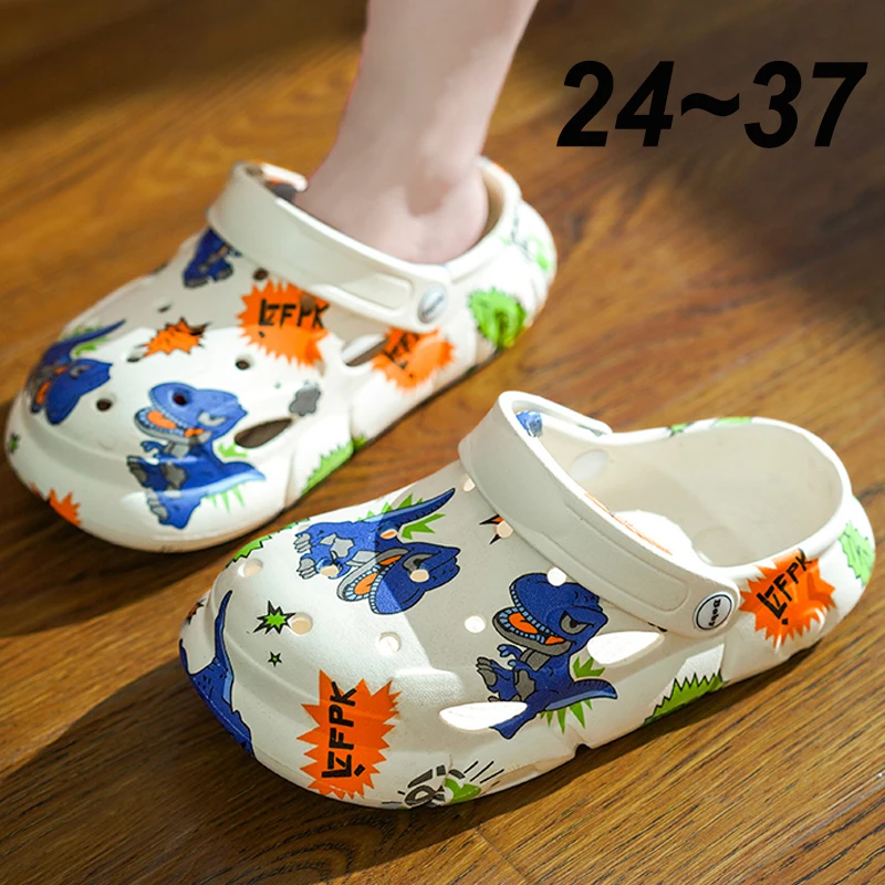 Kids Summer Cartoon Children Cave Hole Designer Sandals 2023 Garden Beach Slippers Non-Slip Clogs Soft Soled Quick Drying Shoes