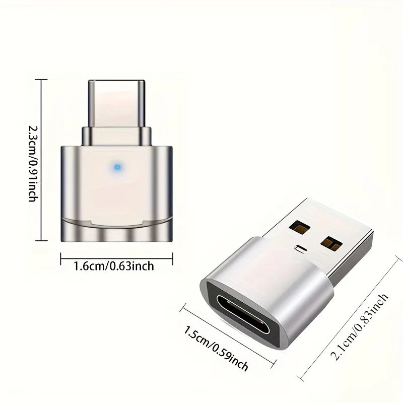 2팩 USB C TF 카드 리더 및 USB C-USB A 어댑터, 아이폰16 15 갤럭시용 타입 C TF 메모리 카드 리더 USB OTG 카드 리더