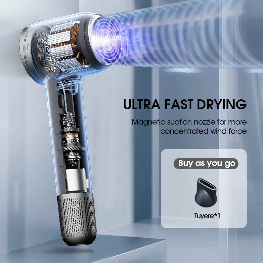 Hair dryer high-speed negative ion