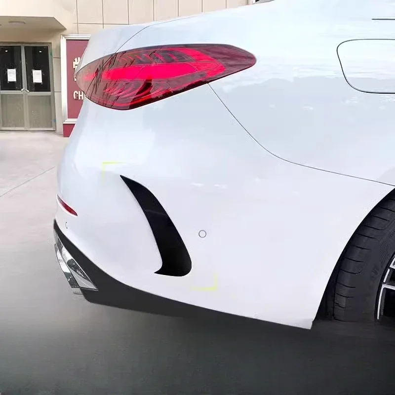 메르세데스-벤츠 W205 C-클래스 C200 C300 2015-2018 2019 2020 2021 외부 개조 리어 윈드 나이프 장식 브라이트 스트립