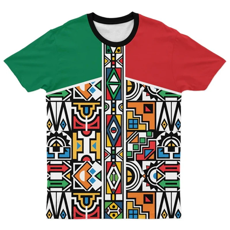 Africa Ethnic T-Shirts African Dashiki 3D Printed Men Women Fashion Streetwear Oversized Short Sleeve T Shirt Tees Tops Clothing african style t shirt