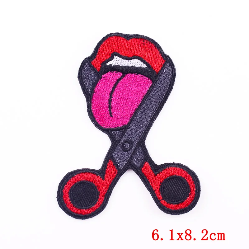 Punk Patch Rock Flamme Gestickte Patches Für Kleidung DIY Scary Schädel Eisen Auf Patches Für Kleidung Jacke Stickerei Patch Abzeichen – Detail 31
