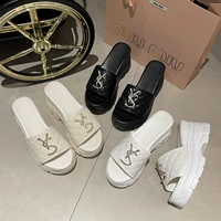 Women Sandals Summer Platform Letters Fashion Sandals Casual Comfortable Slipper Women Lightweight Non-slip Outside Slides Women - Image 4