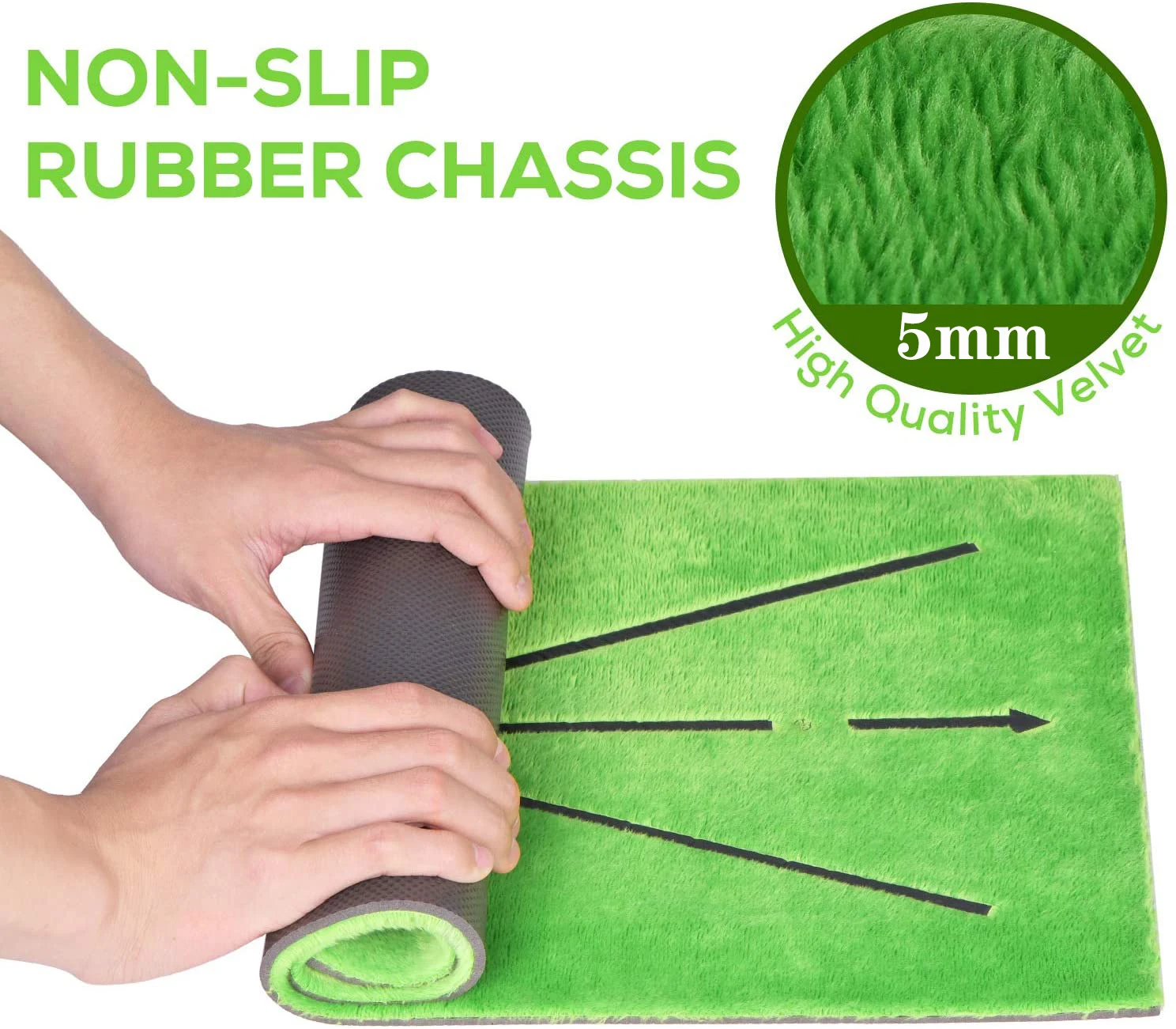 Golf Swing Training Mat with Directional Tracking 2