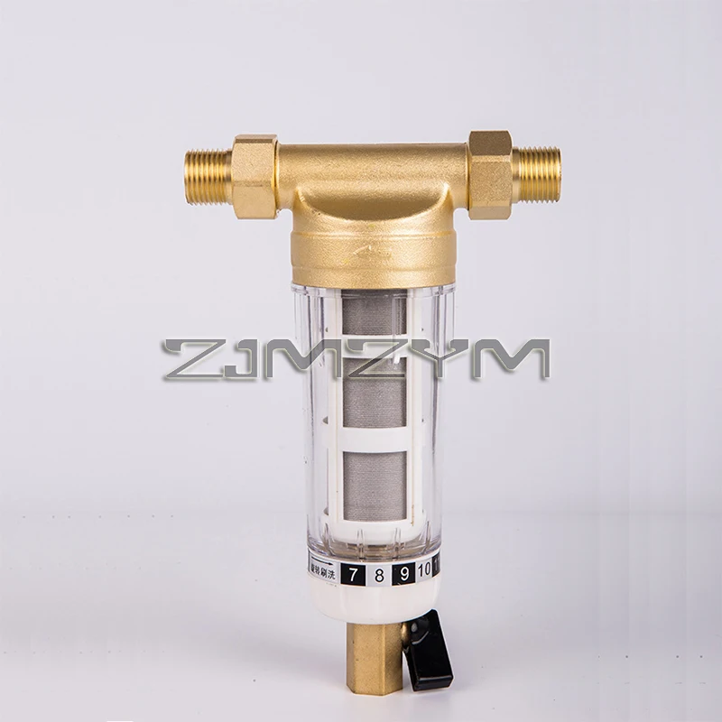 Pre-Filter Whole House Filter Copper Head Water Filter Front Purifier Spin Down Sediment Pre-Filter 3/4