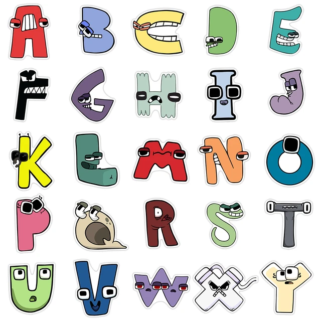 10/50/100Pcs Alphabet Lore Stickers Stickers Motorcycle Luggage