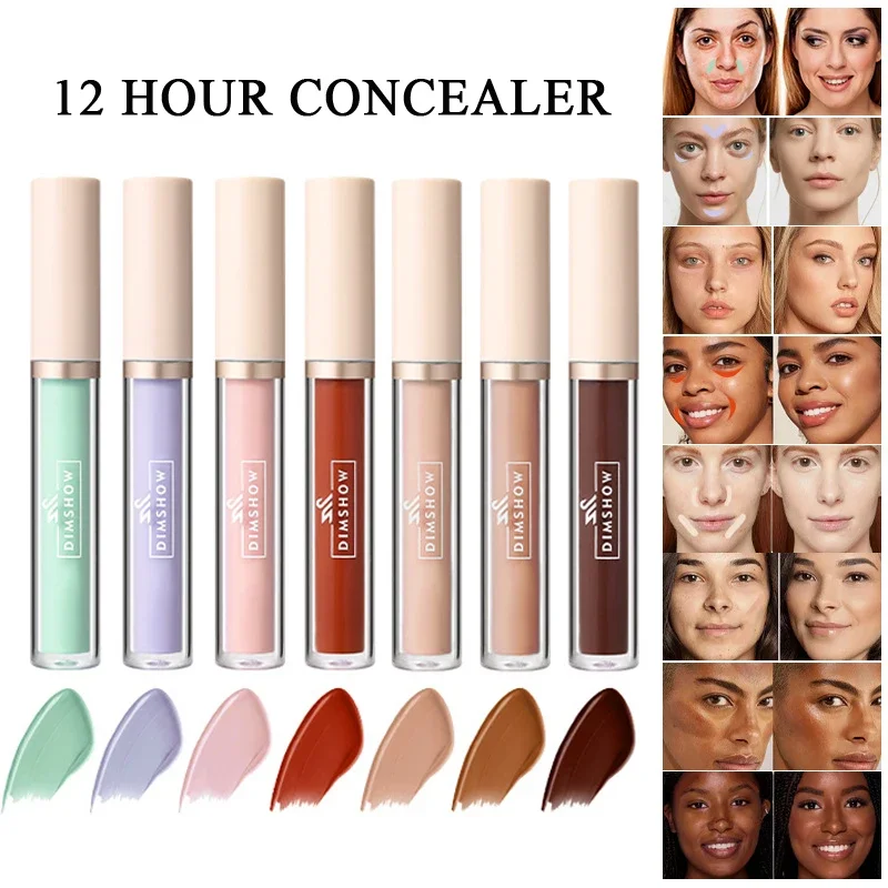 8 Colors Liquid Concealer Stick Dark Circles Orange Green Purple Cover Acne Concealer Foundation Waterproof Lasting Makeup Tools