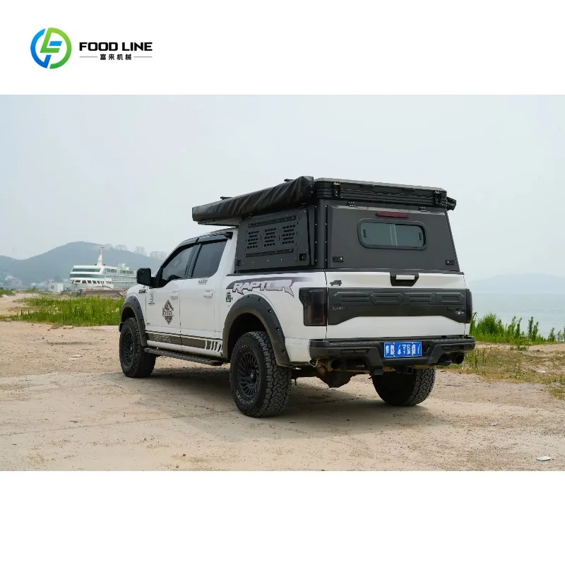 Tenda da Tetto Rigida per Pickup, Leggera e Moderna, Espandibile per Campeggio Outdoor 4x4, Facile da Montare, Personalizzabile - immagine 3