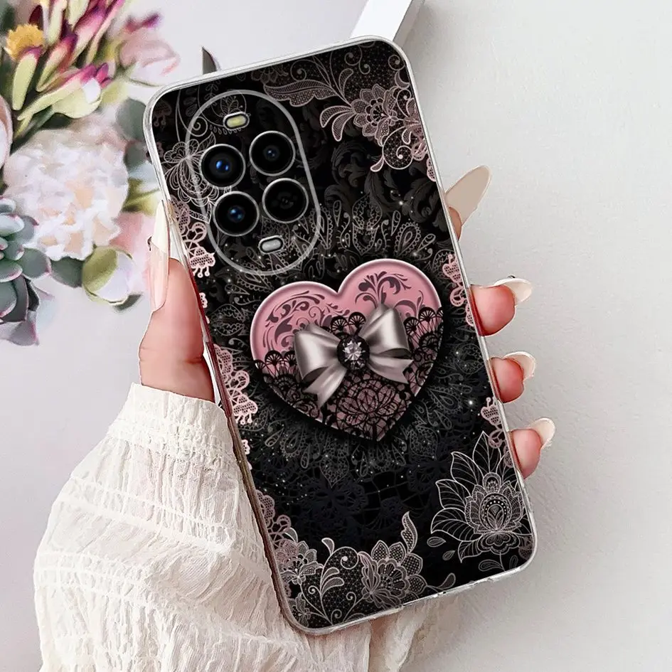 Floral Butterfly Soft Silicone Phone Case - Clear Protective Cover
