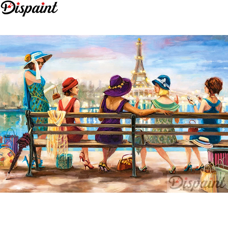 

Картина из страз "сделай сам" Dispaint 5D, картина маслом, красивый пейзаж, полная вышивка из смолы, вышивка крестиком, украшение для дома