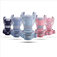 New 0-48 Month Ergonomic Baby Carrier Infant Baby Hipseat Carrier 3 In 1 Front Facing Ergonomic Kangaroo Baby Wrap Sling 1