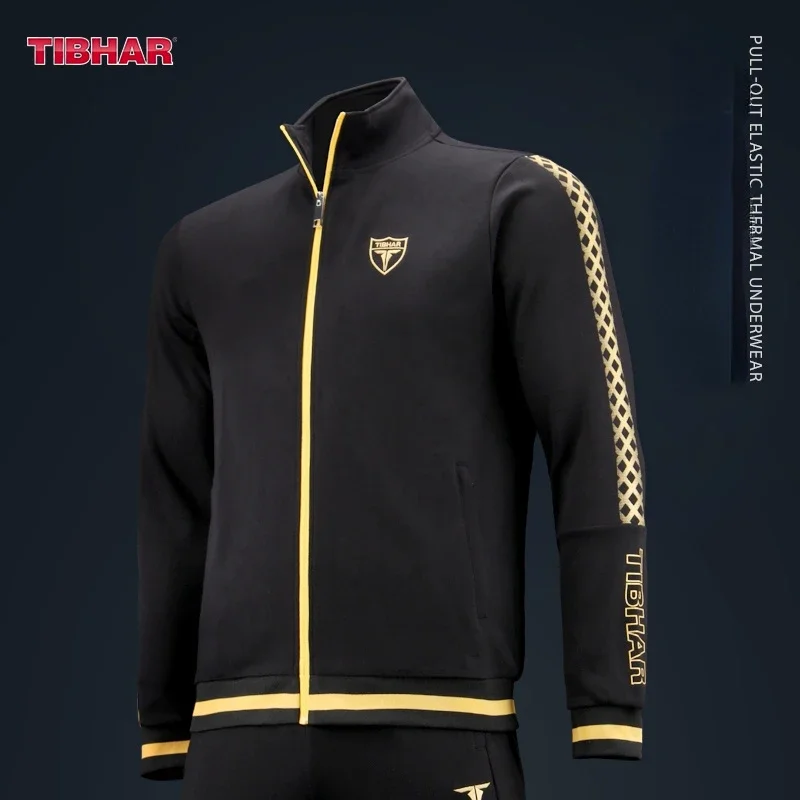 TIBHAR Men Women Table Tennis Clothes Sportswear Long Sleeve Sweater Trousers Ping Pong Sport Jerseys Top