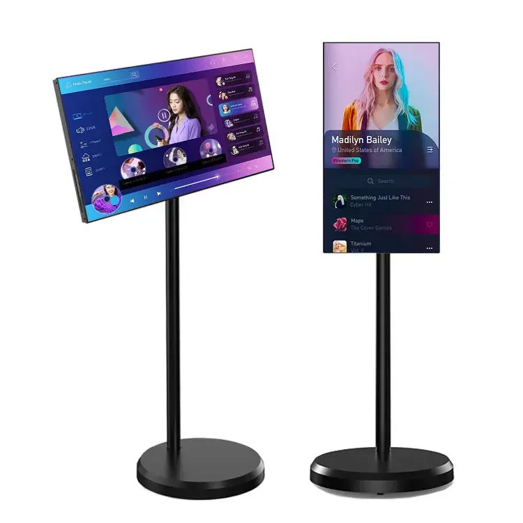Verified Suppliers 21.5 Inches Stand Lcd Touch Screen HD Power Station Home Theater Rechargeable Televisions Android TV