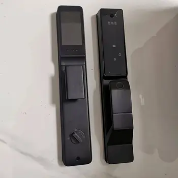 Cerradura de puerta inteligente con Control de voz, dispositivo de cierre electrónico Digital con cámara, 3D reconocimiento facial, aplicación Tuya, Alexa 6