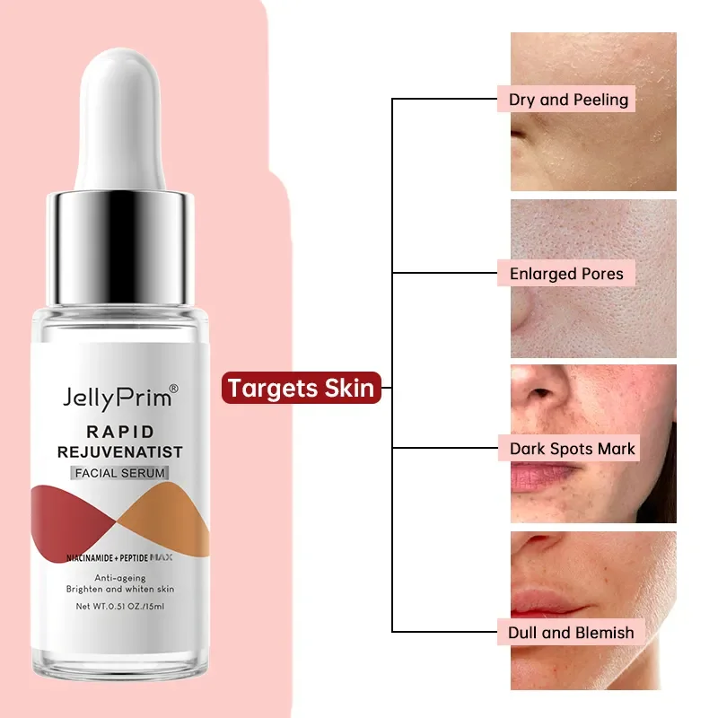 JoyPretty 3PCS Face Serum VC Whitening Retinol Wrinkle Tea Tree Acne Treatment For Dark Facial Serum Korean Skin Care Products 2
