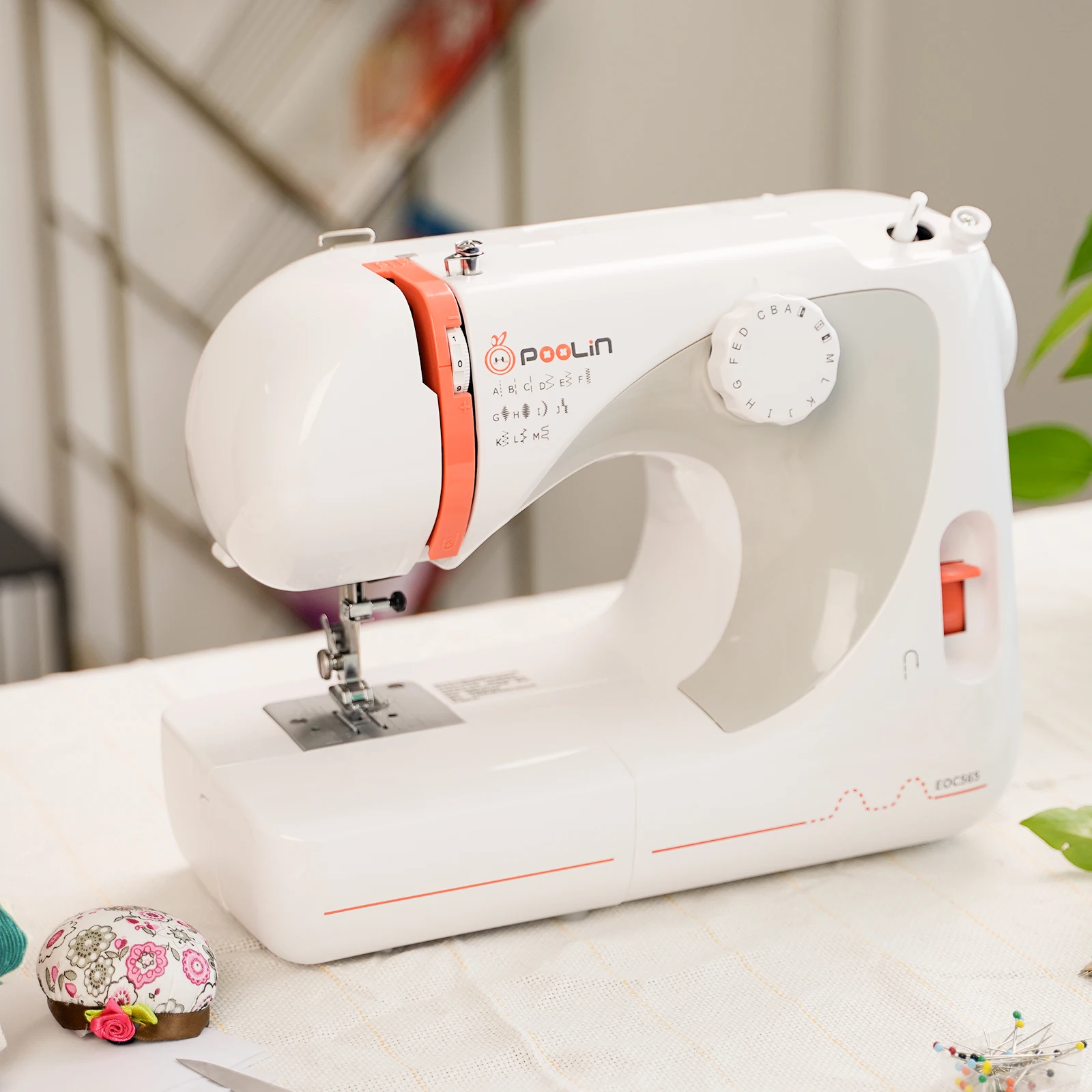 Poolin Sewing Machine For Beginners With 27 Stitch Applications And