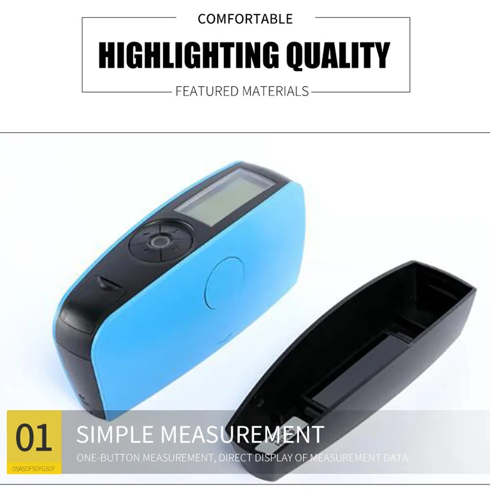 Portable Gloss Meter Glossmeter 60 Degree Paints Ink Ceramic Marble Tester Surfa