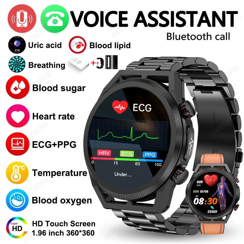 Montre intelligente pour homme acide urique sans BREBlood Glucose appel montre-intelligente-pour-homme-acide-urique-sans-breblood-glucose-appel