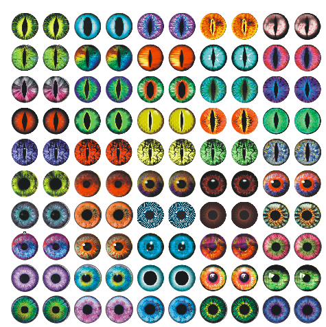 100pcs 50 pairs Dragon Eyes Cat Eye Toys Hot Sale 6mm 8mm 10mm 12mm Handmade Photo Glass Cabochons DIY Making Accessories