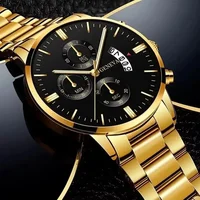 Montre à quartz pour homme en acier inoxydable de luxe, montres de mode pour homme, montres de travail pour homme, horloge Reloj Hombre 4