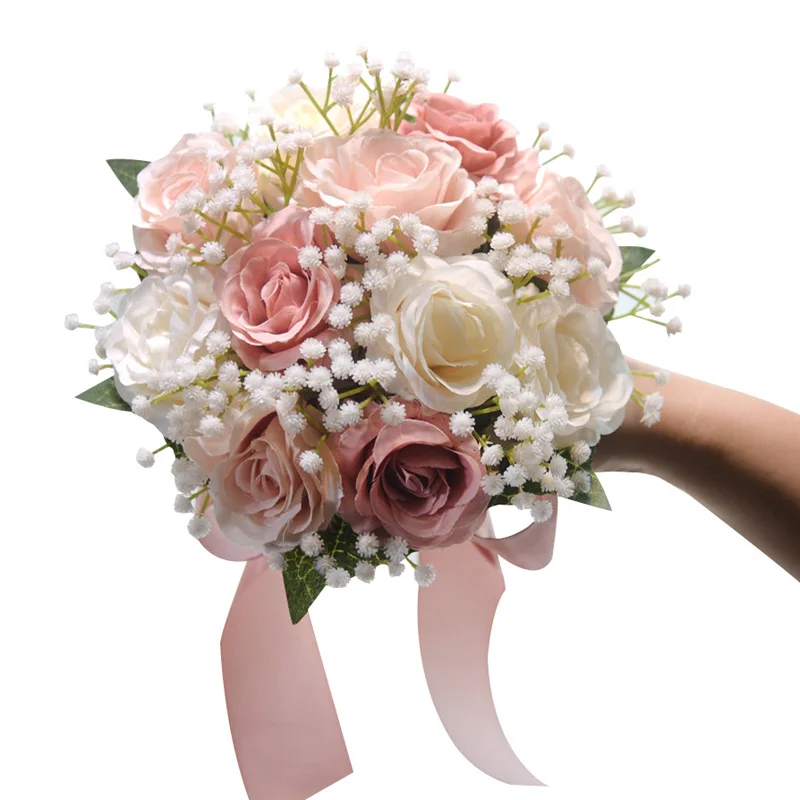 bridal bouquet Wedding Flowers Bridal Bouquet Bridesmaids Silk