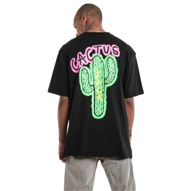 

HOT SALE Cactus Jack T-shirt High Quality Cotton Men Women LOOK MOM I CAN FLY Tee ASTROWORLD Hip Hop Short Sleeve Tshirts Tops