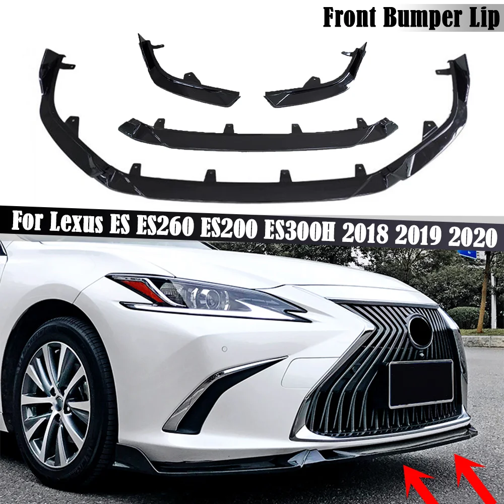 

Front Bumper Lip Spoiler For Lexus ES ES350 ES300h 2018 2019 2020 Bumper Lip Diffuser Splitter Protector Body Kit