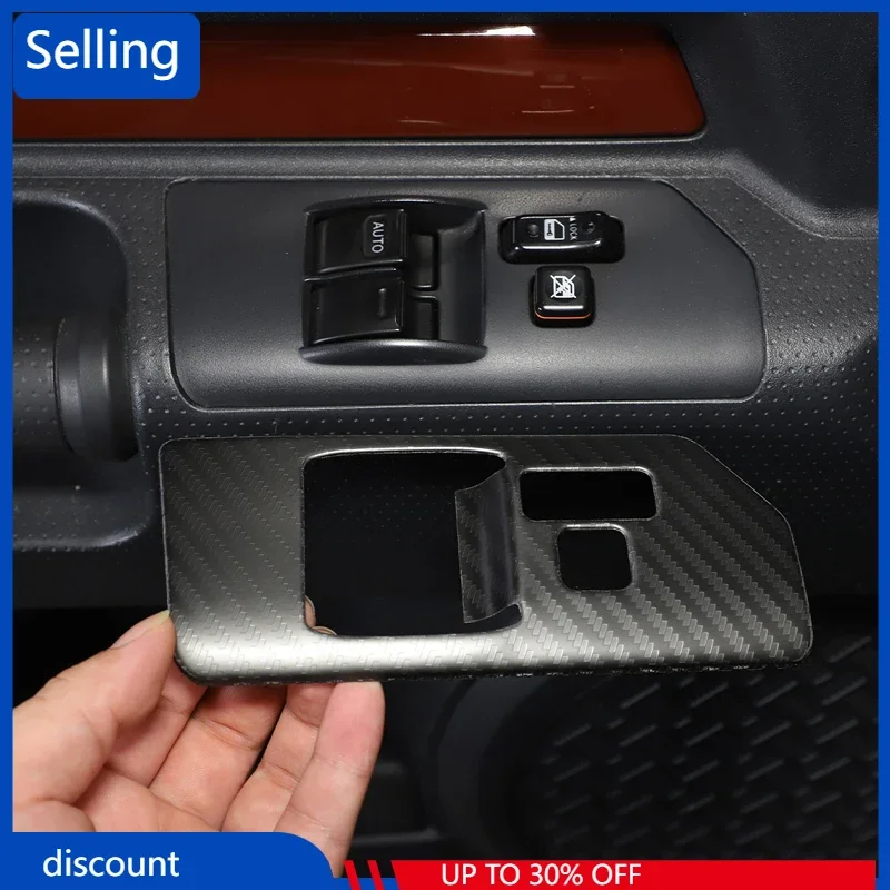 

For Toyota FJ Cruiser 2007-2021 Car styling Stainless Steel Car Window Glass Lift Button Switch Frame Cover Trim Car Accessories