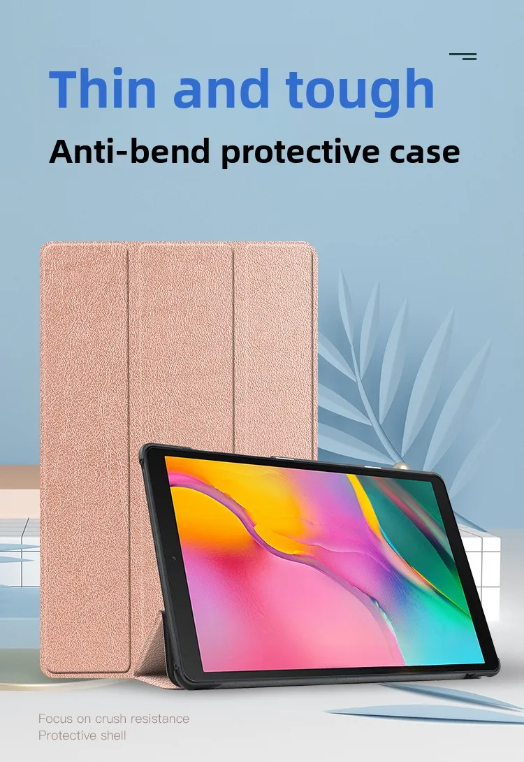 Für Galaxy TAB 9,7 Zoll T810 Tablet – Schutzhülle T815 Tablet-Lederhülle mit Polsterung – Detail 2