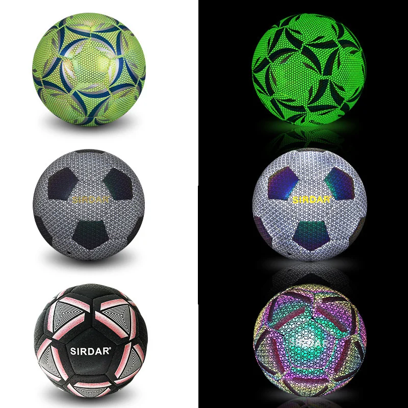 2022 Nouveau ballon de football lumineux Glow Football Taille 4 5