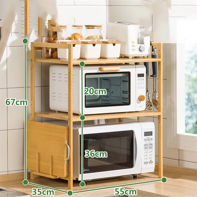 Kitchen Storage Cabinet Microwave Stand  Wood Microwave Stand Storage -  Kitchen - Aliexpress