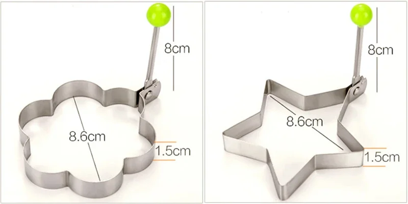 Egg and Pancake Rings Shapes Overview