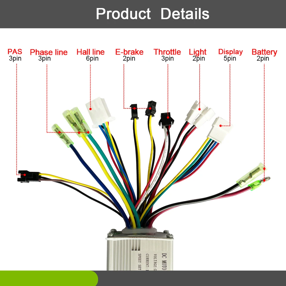 Kit Di Conversione Bici Elettrica 36V 350W 28"(700C) Kit Motore Poster – YOSE POWER - Foto 3