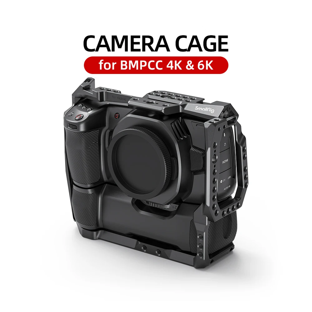 BMPCC4K/6K用 バッテリーグリップ+ SmallRig ケージ Amazon | 【新バージョン】SmallRig Blackmagic Design Pocket