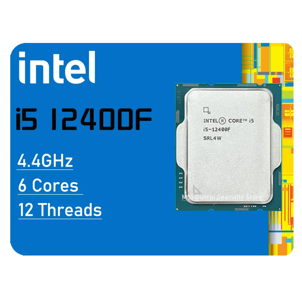 Intel Core i5 12400F Combo + MSI MAG B660M MORTAR DDR4 128GB LGA 1700 M.2  PCI-E 4.0 Motherboard B660 Placa-mãe Desktop Micro-ATX