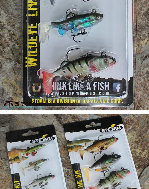 The US Blessed STORM Fake Bait Set Contains T-tail Simulation Bait