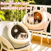 Deep Sleep Cat Bed Cartoon Pet Bed Foldable Removable Washable Pet Sleeping Bed for Small Dog Mat Bag Cave Cats Bed 2