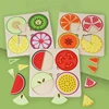 Montessori Magnetic Fraction Learning Math Toys Wooden Board Fruit Circles Blocks Puzzle  Game Early Educational Math Skills 6