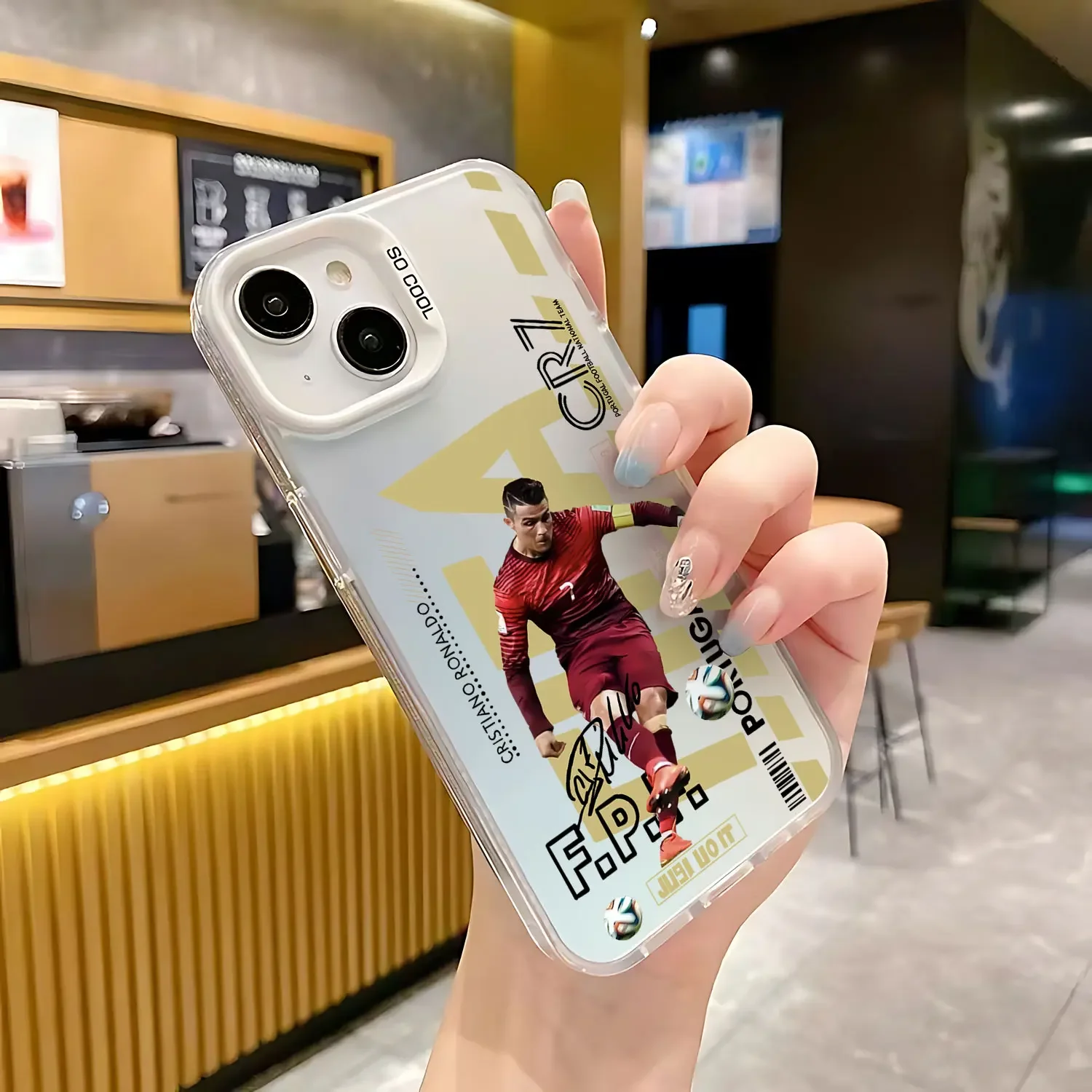 Premium Matte Back Anti-Fall Phone Case with Iconic Athlete Tribute Design