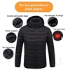 21/15 Areas Heated Jacket Men Padded Parkas Long Sleeve Heated Vest Men Electric USB Heating Jackets Heated Coat Clothing Winter 5