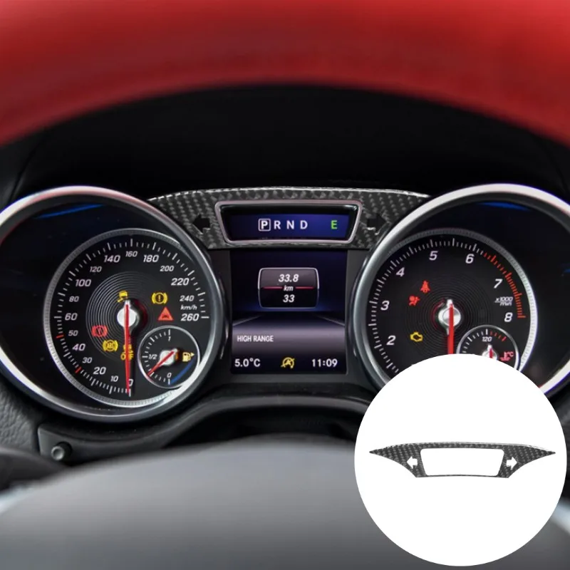 

For Mercedes Benz G-class G350/G500 2013-2018 Car Speedometer Inner Frame Carbon Fiber Trim Sticker