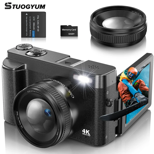 Camaras Fotograficas 5K Digital Camera For Photography, 64MP Auto