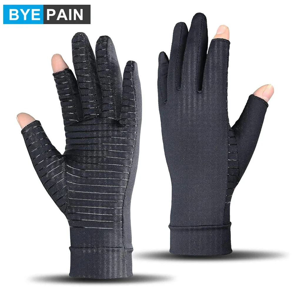 

1Pair Copper Arthritis Gloves for Hand Pain Relief,Rheumatoid Osteoarthritis,Swelling,Carpal Tunnel,Arthritis Compression Gloves