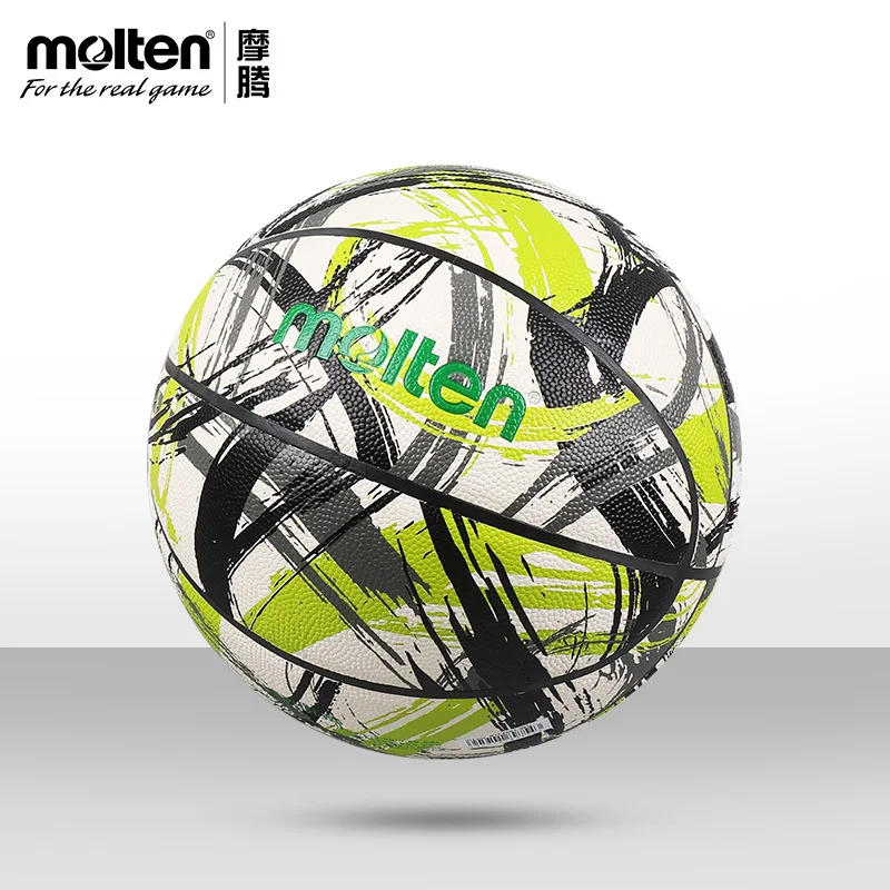 

Molten Basketball Genuine NO.7 size game training wear resistant high elastic soft leather basketball B7F3501