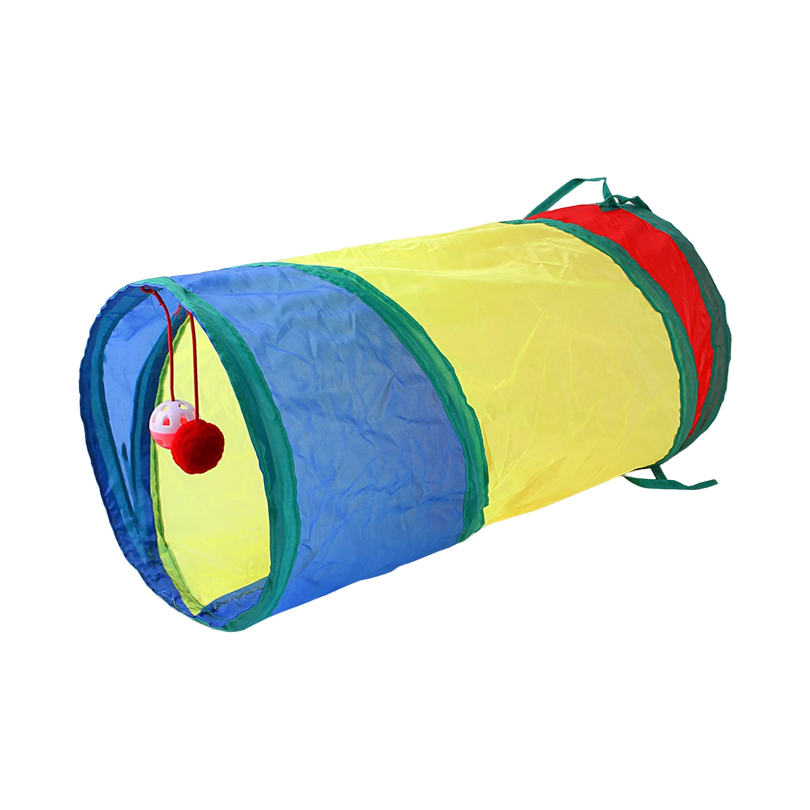 Title 1, Cat Tunnel Toy with Ball Collapsible Kitten Tun...
