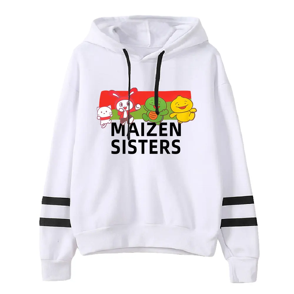 

Женская и мужская Толстовка Maizen JJ и Mikey Merch, унисекс, без карманов, с рукавами параллельной полосы, Молодежная модная одежда