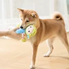 S89051f432fff4b38acc2fe5565b114a9a.jpg Pet Plush Toy Cat Dog Puzzle Toy Cute Animals Bite Resistant Interactive Squeaky Pet Dog Teeth Cleaning Chew Toy Pet Supplies