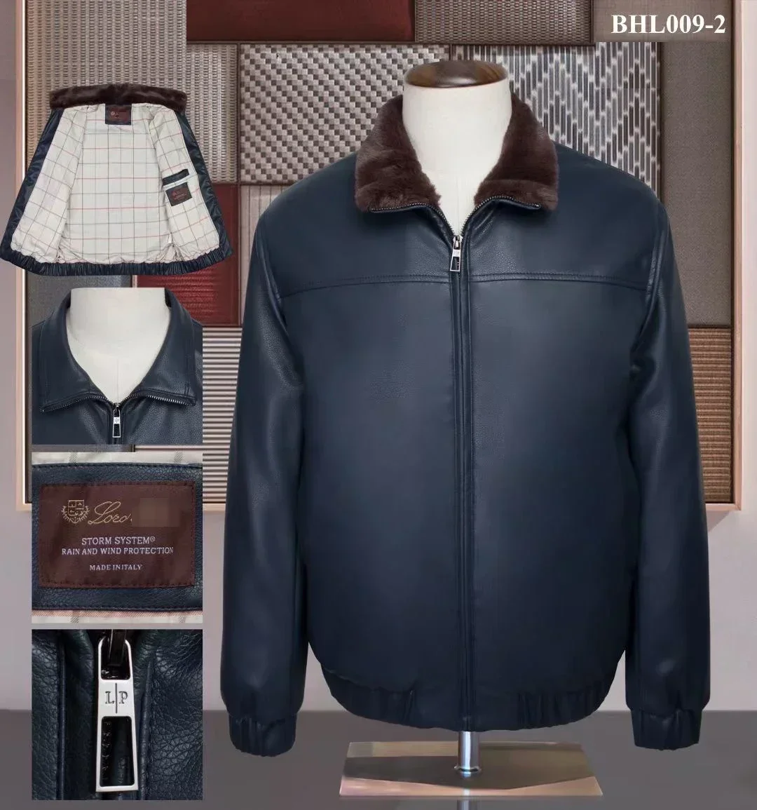 

BILLIONAIRE BLSK CPRT Jacket men 2024 Autumn winter New Fur collar Business zipper outdoor high quality Coat big size M-4XL