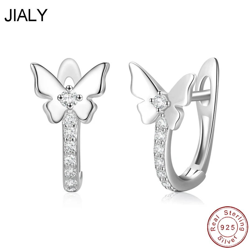 

Fine European Pave AAA CZ S925 Sterling Silver Hoop Earrings Bowknot For Women Birthday Party Wedding Gift Jewelry