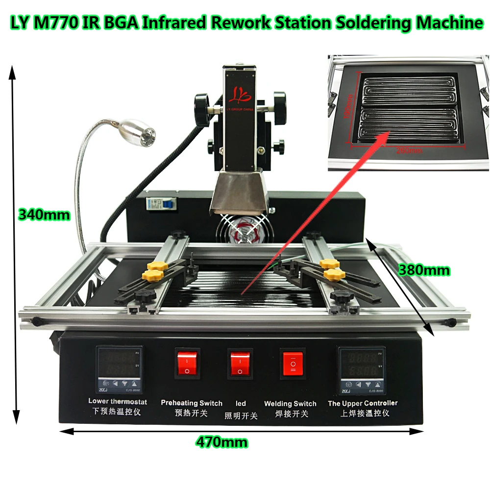 Infrared Rework Station LY M770 IR BGA Soldering Machine Mini Economic ...
